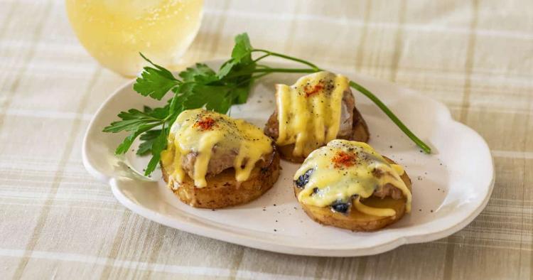 サバ缶おつまみレシピ⑥｜じゃがいものサバ缶チーズ焼き